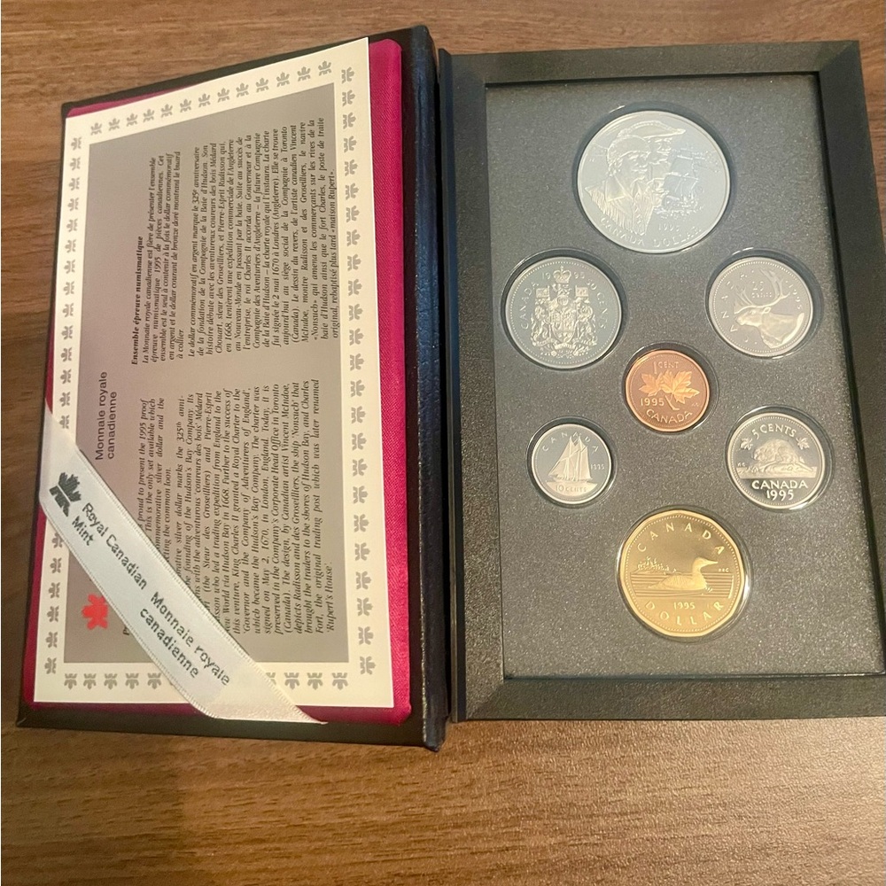 1995 HBC 325th Anniversary Silver$ proof coin set from Royal Cdn Mint. Wow!!!!
